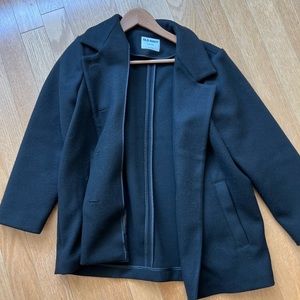 Old navy black peacoat in small